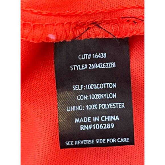 Trixxi Red Floral Fit & Flare Mini Sundress M Boho Stripe Hem Summer Casual - Picture 4 of 14